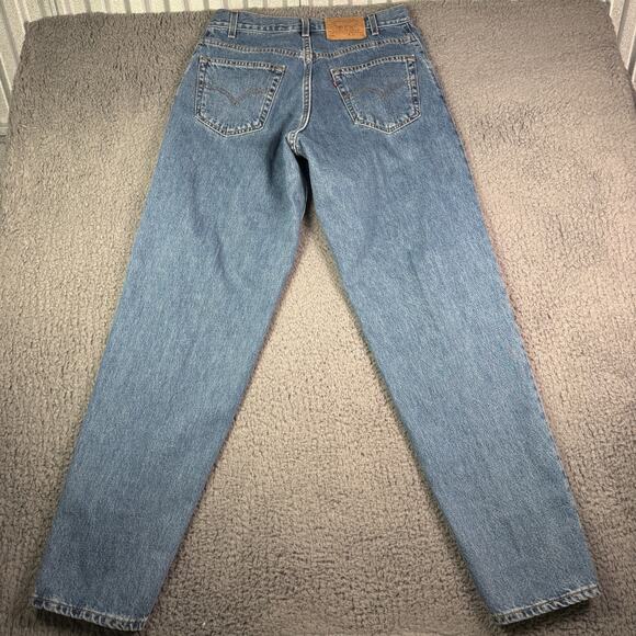Levi's 560 Jeans Mens 33x34 Blue Denim Loose Fit Tapered Leg Baggy 90s USA Made - Picture 2 of 11